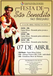 Cartaz Festa de São Benedito